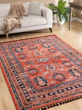 Tuğra Halı Kuman Kilim Eskitme Desenli Kilim KU05