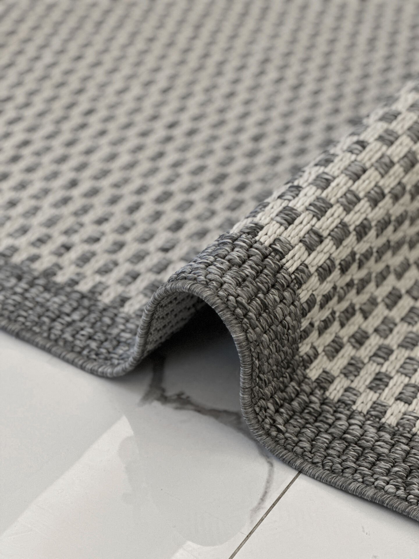 Woolen Jüt Halı 8105 GRİ