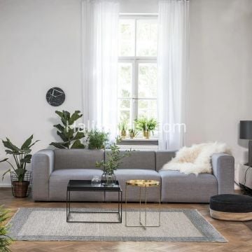 Dolce Vita Halı Lusso 8203 Grey - Gri Salon Halısı