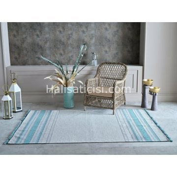 Gümüşsuyu Halı Deco İbiza Kilim 12186 Turkuaz