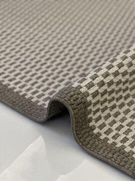 Woolen Jüt Halı 8106 KAHVE