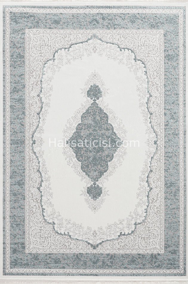Simge B766 BEYAZ MAVİ 118x190
