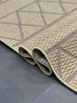 Woolen Jüt Halı 8109 HARDAL