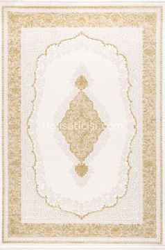 Simge B766 BEYAZ SARI 118x190