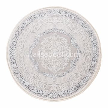 Bahariye Halı Ezgi B082 BEJ MAVİ DAİRE