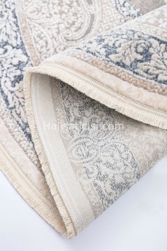 Bahariye Halı Ezgi B082 BEJ MAVİ DAİRE