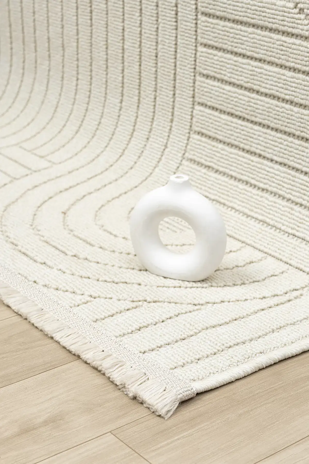 Seyran Halı Loopy Bukle Halı 623 Krem