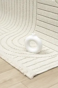 Seyran Halı Loopy Bukle Halı 623 Krem