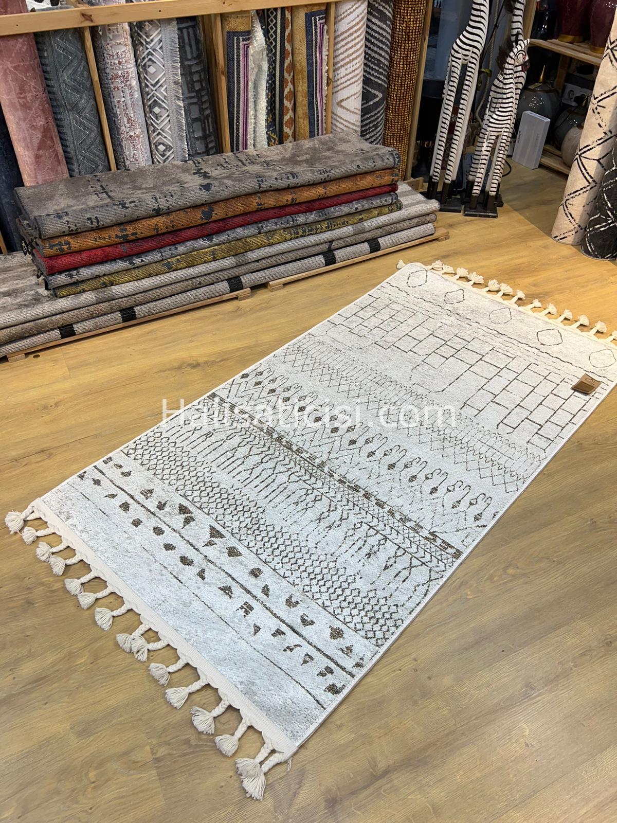 Salerno Çamaşır Makinesinde Yıkanabilir Kilim Halı HS1037