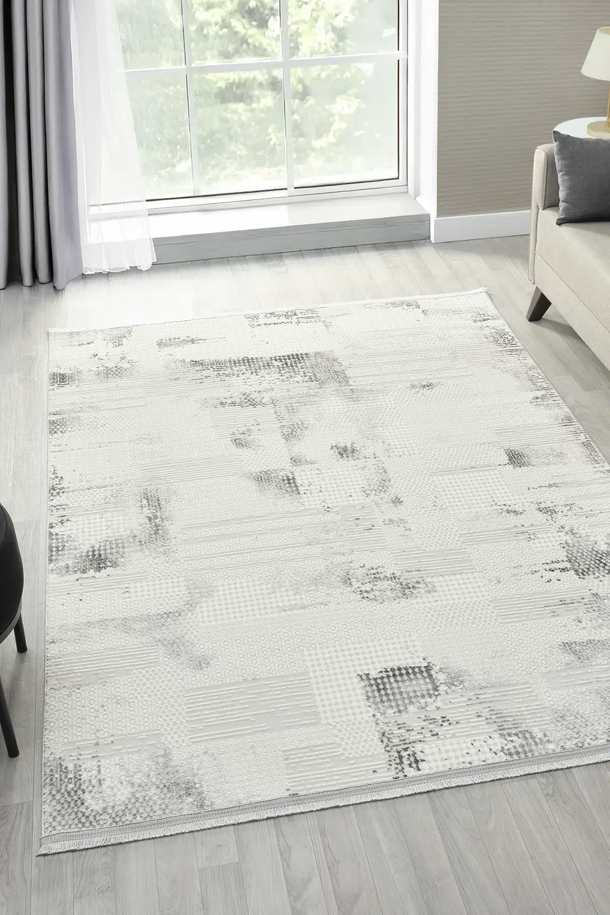Seyran Halı Asya Akrilik salon Halısı 527 Gri