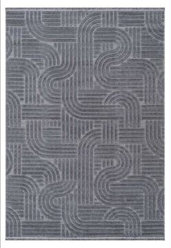 Koza Halı Lisbon Özel Ebat Kesme Halı A1766D Antrasit