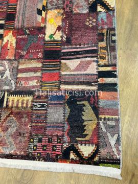 Salerno Çamaşır Makinesinde Yıkanabilir Kilim Halı HS1038