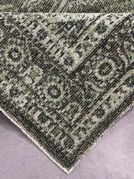 Woolen History Eskitme Desen Halı 8702 YEŞİL