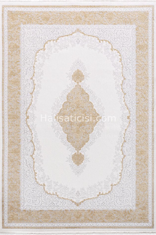 Simge B766 GRİ SARI 118x190