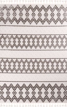 Nexus Gumin İskandinav Tarzı İşlemeli Halı 4817A-GRİ