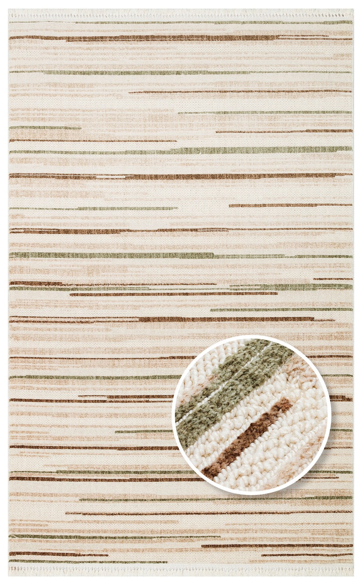 Eko Halı Joy Bohem Halı JOY 01 Green Brown