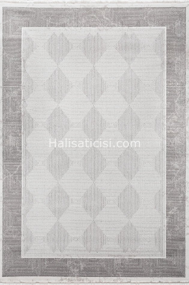 Simge B770 BEYAZ GRİ 118x190