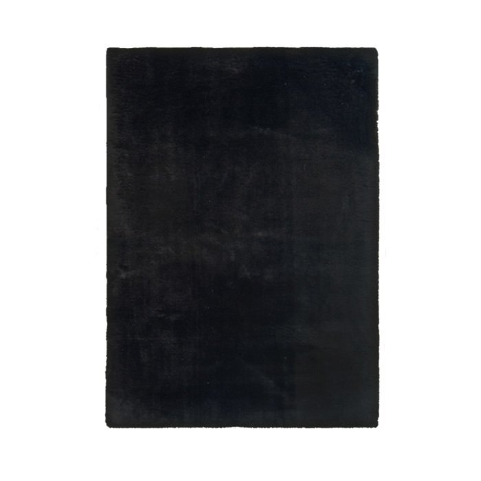 Prizma Halı Comfort Peluş Siyah 100x150