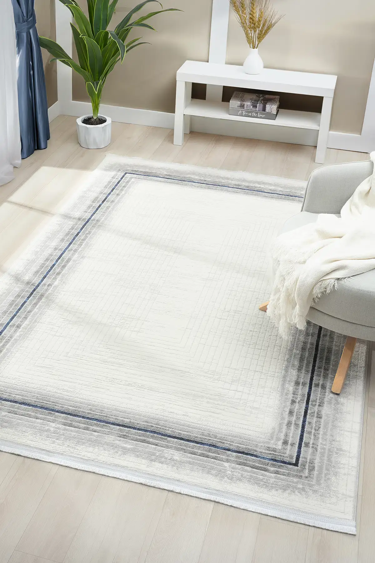 Seyran Halı Asya Akrilik salon Halısı 530 Mavi