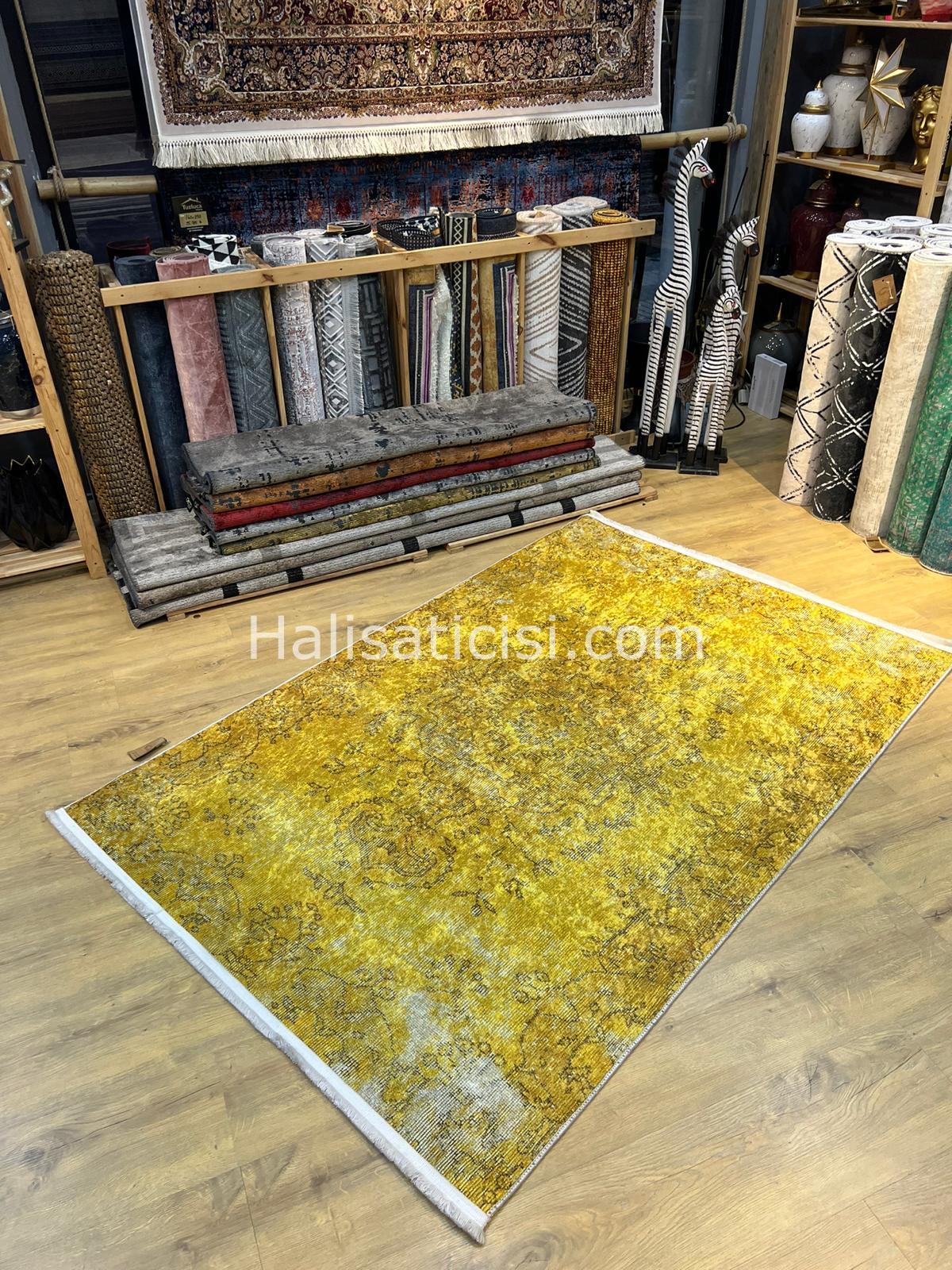 Salerno Çamaşır Makinesinde Yıkanabilir Kilim Halı HS1002