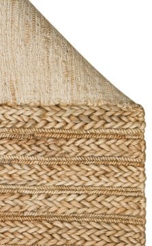 Eko Halı Choti El Dokuma Naturel Jüt Hasır Halı Mix Natural