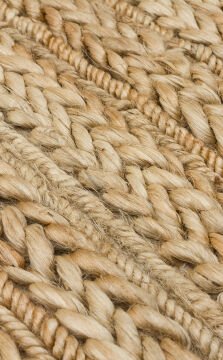 Eko Halı Choti El Dokuma Naturel Jüt Hasır Halı Mix Natural