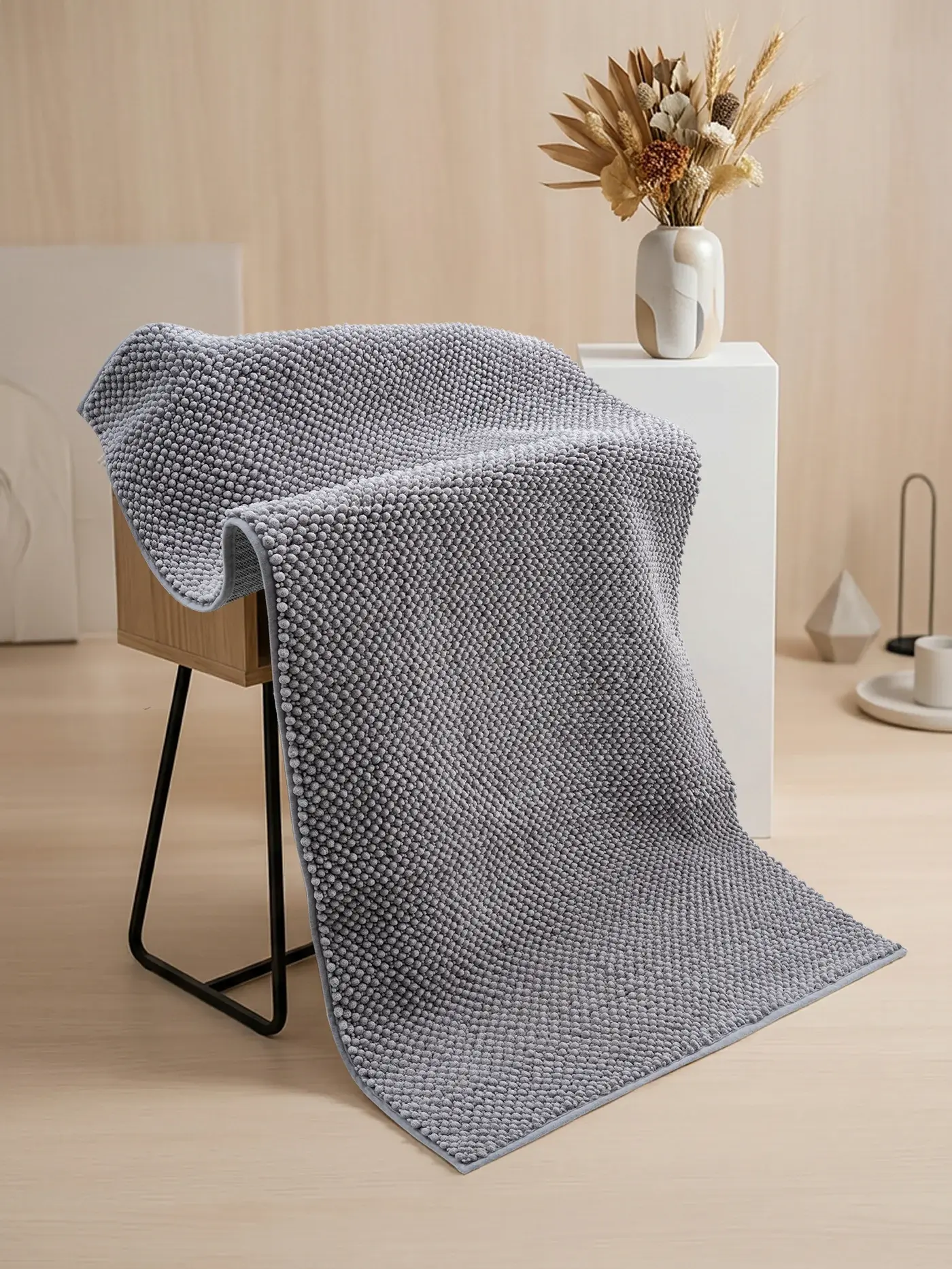 Apex Halı Savona Kaymaz Tabanlı Yıkanabilir Bukle Halı 2628 SV Gri