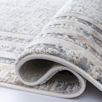 Bahariye Halı Ezgi Özel Ebat B078 Gri Mavi