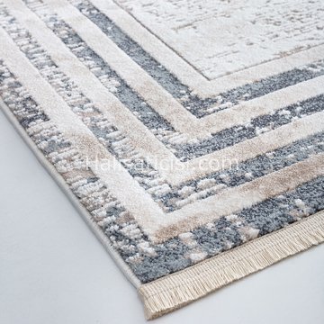 Bahariye Halı Ezgi Özel Ebat B078 Gri Mavi