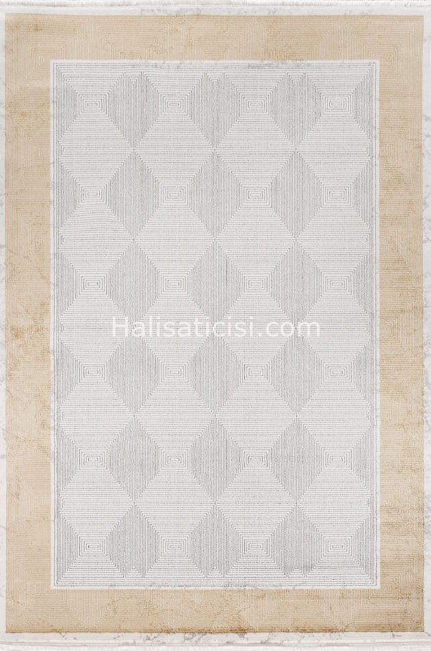 Simge B770 GRİ SARI 118x190