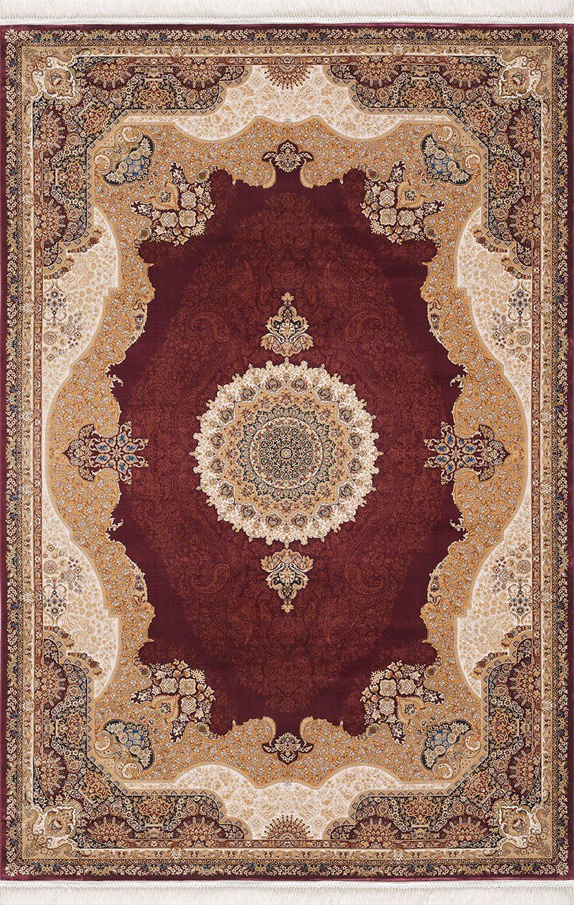 Artemis Halı Sılk 05211B Krem-bordo Halı 100X200
