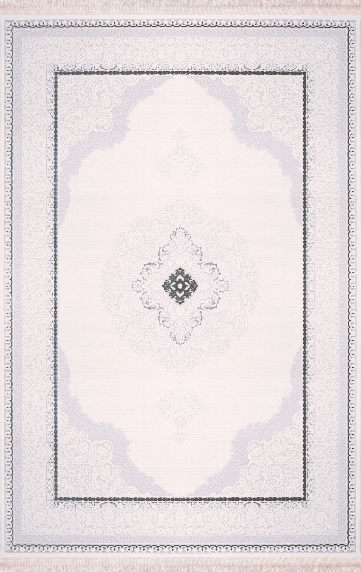 Nexus Halı Albina Göbek Desenli Salon Halısı 5435 Gri 100x200