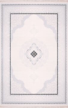 Nexus Halı Albina Göbek Desenli Salon Halısı 5435 Gri 100x200