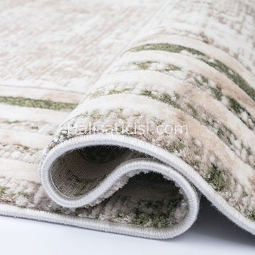 Bahariye Halı Ezgi Özel Ebat B078 Gri Yeşil