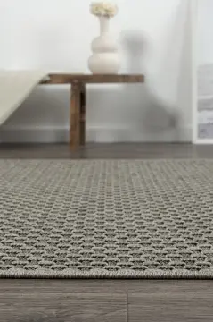 Instagram Catty Hasır Halı Sepet Desen Gri