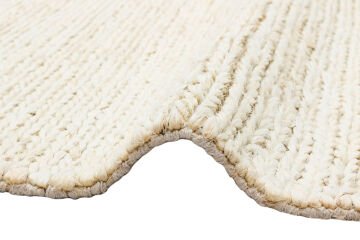 Eko Halı Choti El Dokuma Naturel Jüt Hasır Halı White