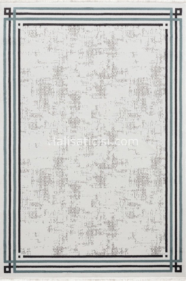 Simge B771 BEYAZ GRİ 118x190