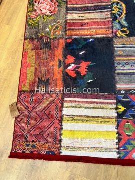 Salerno Çamaşır Makinesinde Yıkanabilir Kilim Halı HS1004