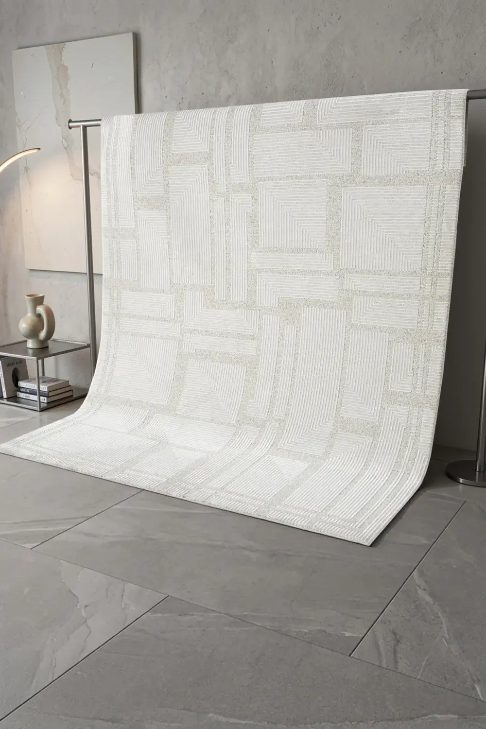 Apex Mono Luxe Salon Halısı 4032 Krem