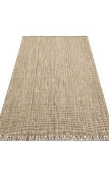 Eko Halı Doha Jüt Çift Taraflı Kilim – Modern ve Doğal Tasarım DH01 Beige