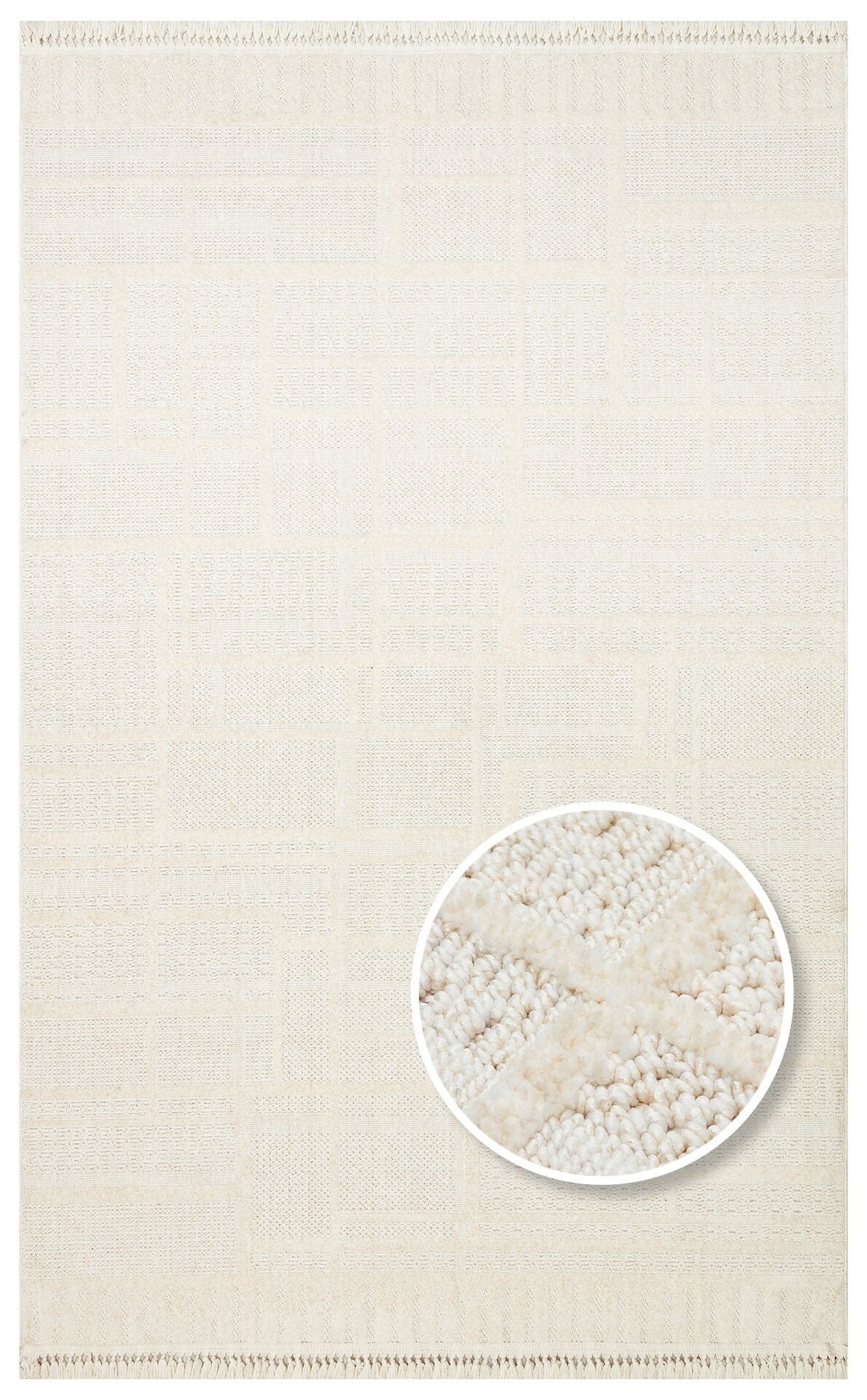 Eko Halı Joy Bohem Halı JOY 03 White