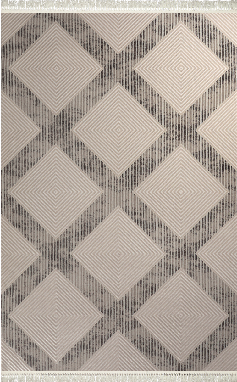 Toprak Halı Valerian Kesme Halı 4392 Antrasit