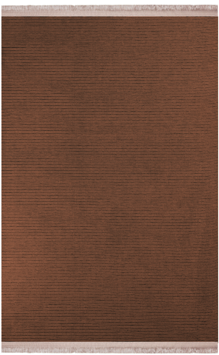 Toprak Halı Düz Renk Kilim Bonita 10513 Bakır 100X200