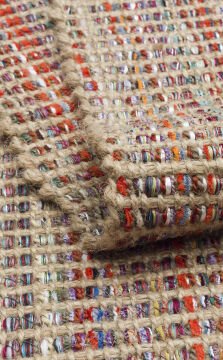 Eko Halı Doha Jüt Çift Taraflı Kilim – Modern ve Doğal Tasarım DH01 Multy