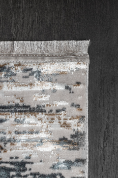 Apex Halı Lucca İnce Özel Ölçü Kesim Halı 6032 Antrasit Sarı