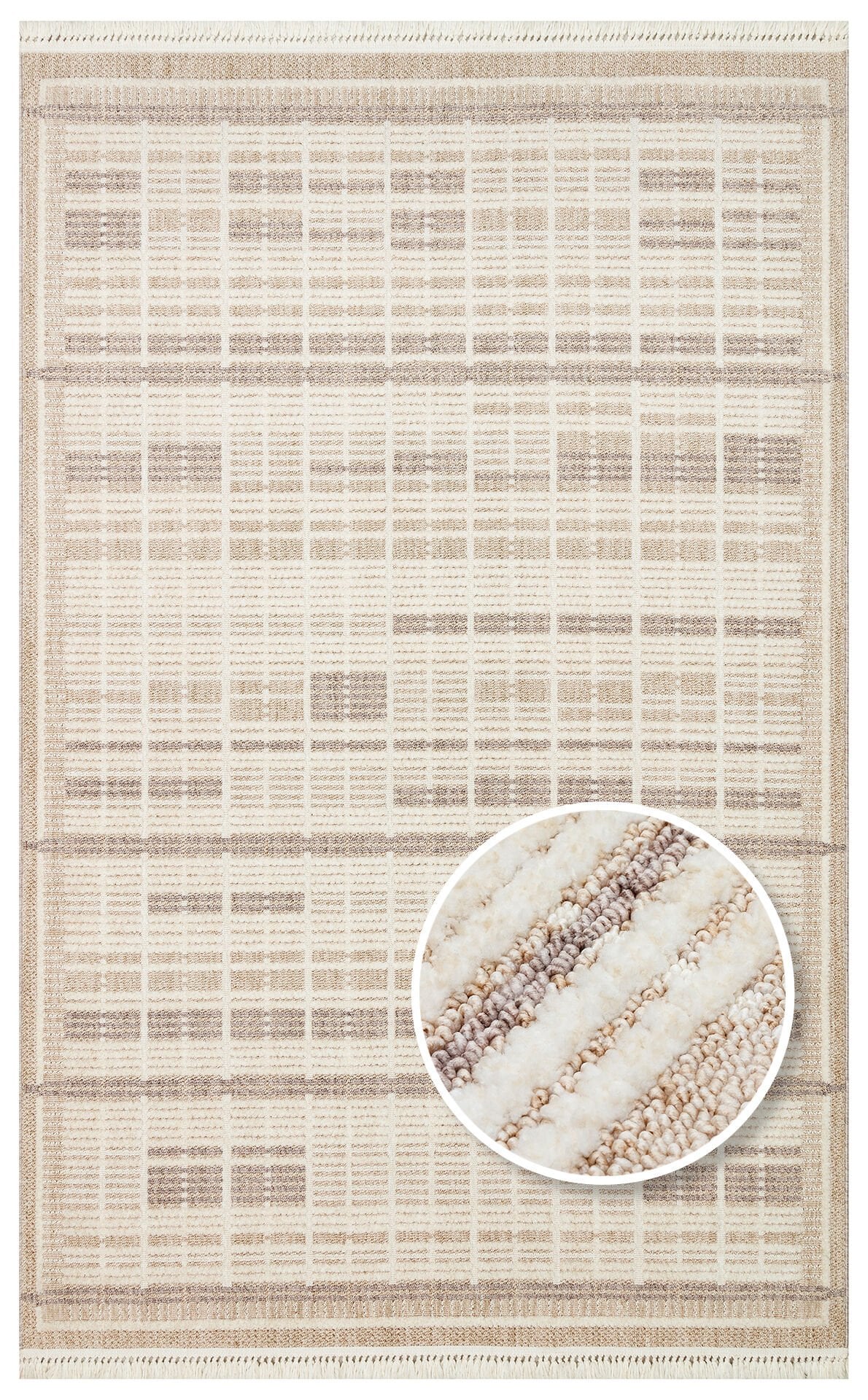 Eko Halı Joy Bohem Halı JOY 04 Beige Grey