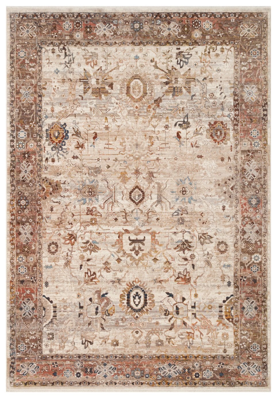 Eko Halı Pietra Vintage PTA22 Cream Brown