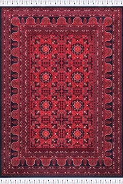 Bahariye Halı İnci Afgan Desen Yün Halı İN01