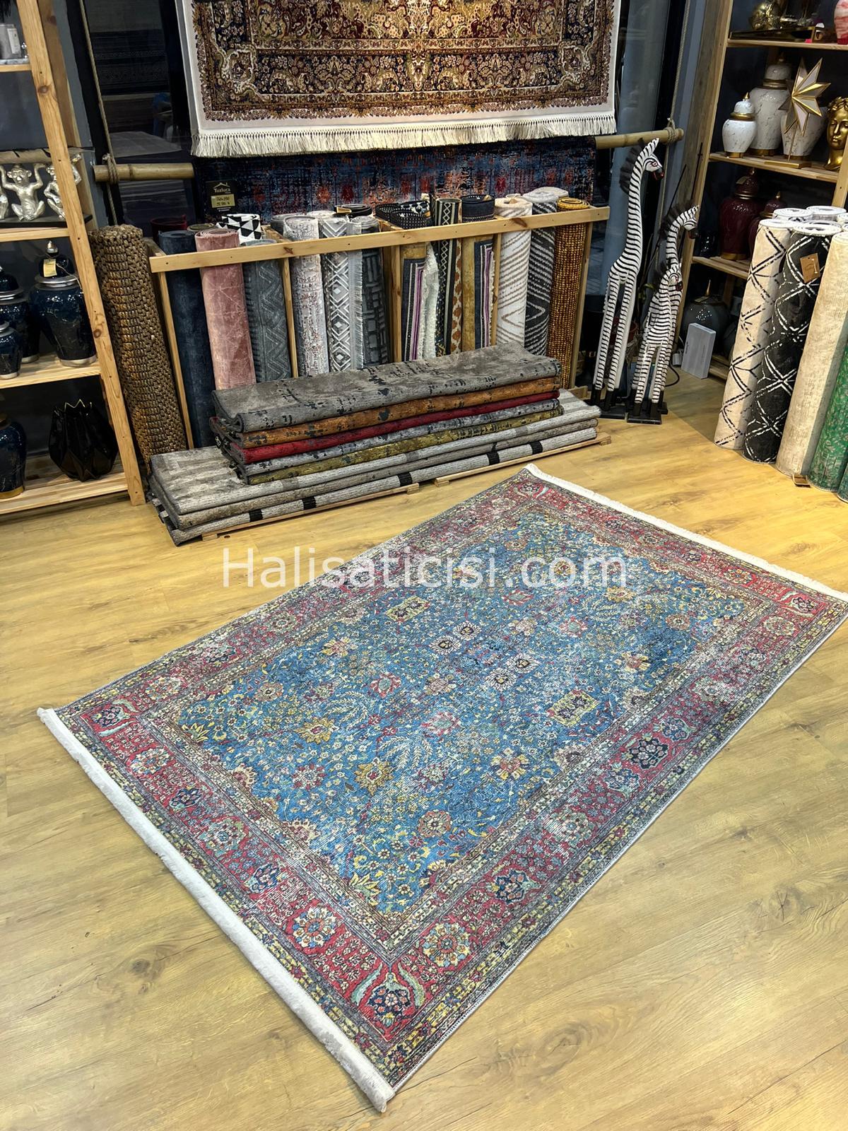 Salerno Çamaşır Makinesinde Yıkanabilir Kilim Halı HS1006 100X200