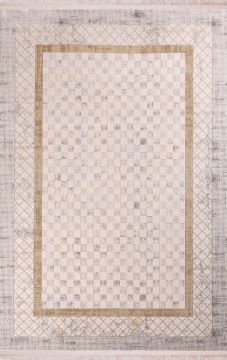 Nexus Halı J Adore Yumuşak Yüzeyli Eskitme Halı 4727A Gold 100x200